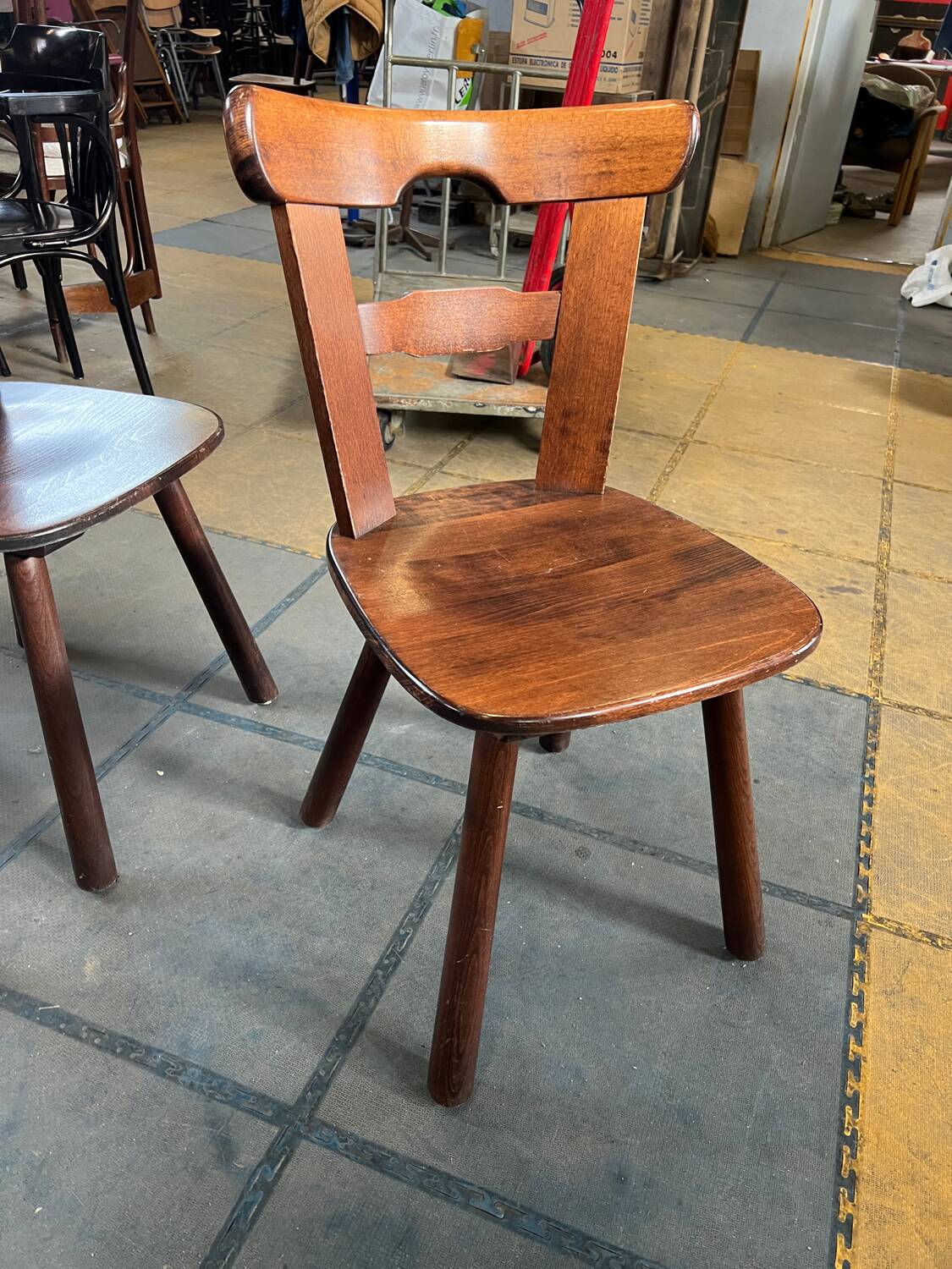 Set of 3 Brutalist Chairs