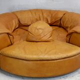 Leather modular sofa, 7 elements, 70s