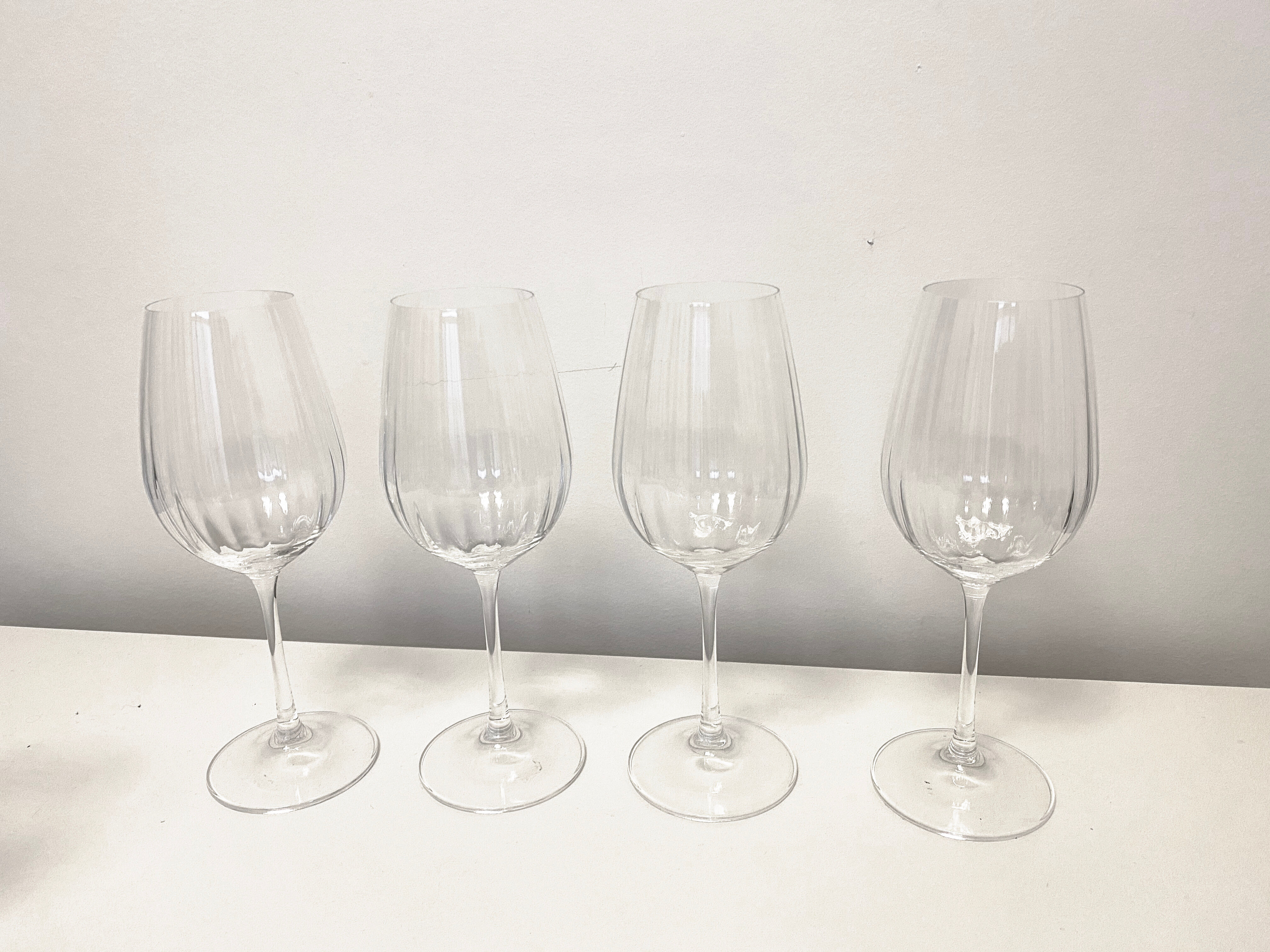 Lot de 6 verres à vin cristal