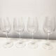 Lot de 6 verres à vin cristal