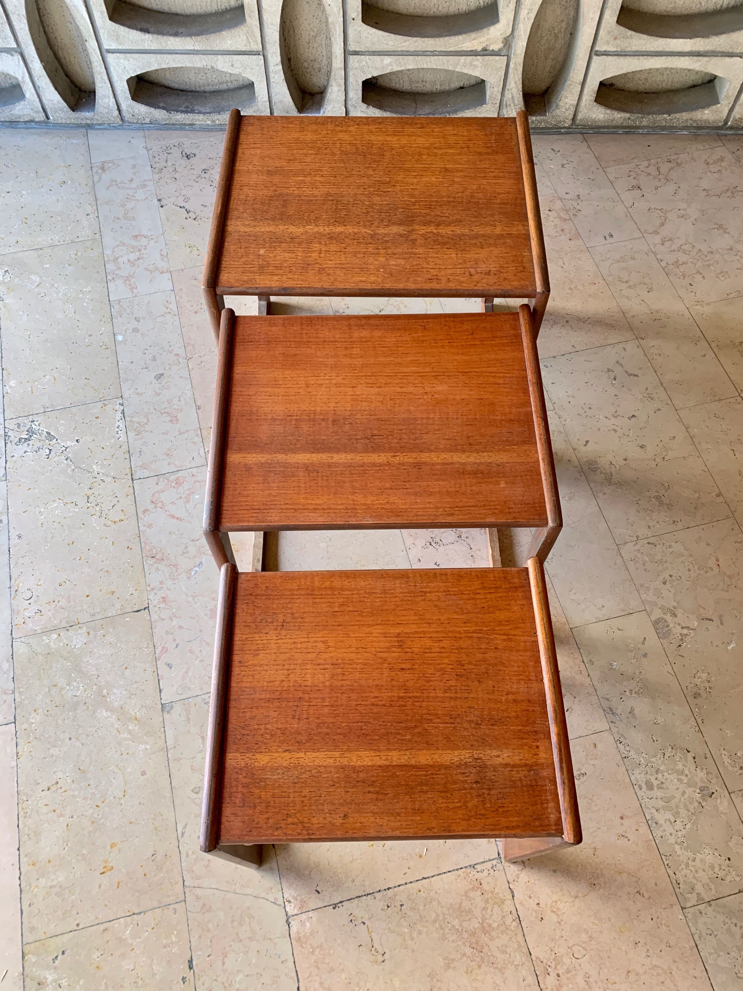 English trundle tables, Quadrille model by G-Plan