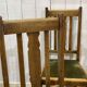 Suite de 4 chaises anglaises en chêne des années 30