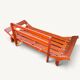 Structure de banquette-lit convertible en bois avec tiroir de rangement