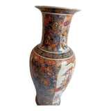 Vase à col taille Palais porcelaine chinoise à cartouches