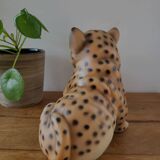 Tijger beeldje, vintage, céramique et handbeschilderd