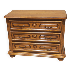 commode 3 tiroirs en - massif