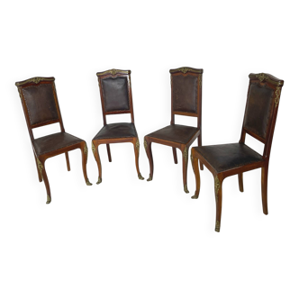 Italian art deco dining chairs 1920s