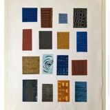 Gouache paper collage