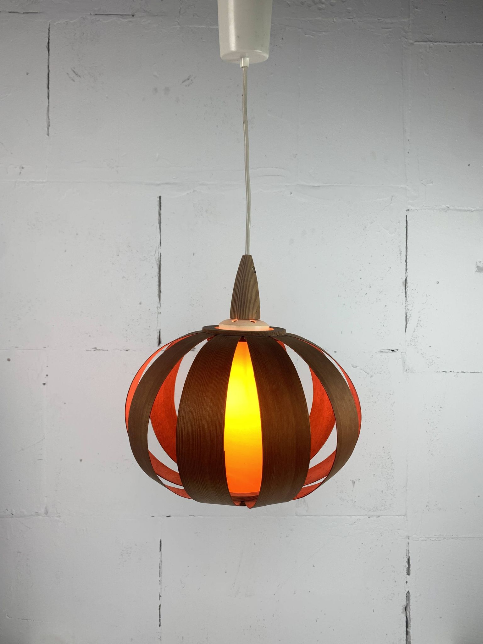 Midcentury space age ufo mushroom pendant, style of Hans Agne Jakobsson