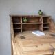Secrétaire bureau vintage ancien bois massif