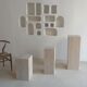 Lot de 3 colonnes Hera travertin naturel