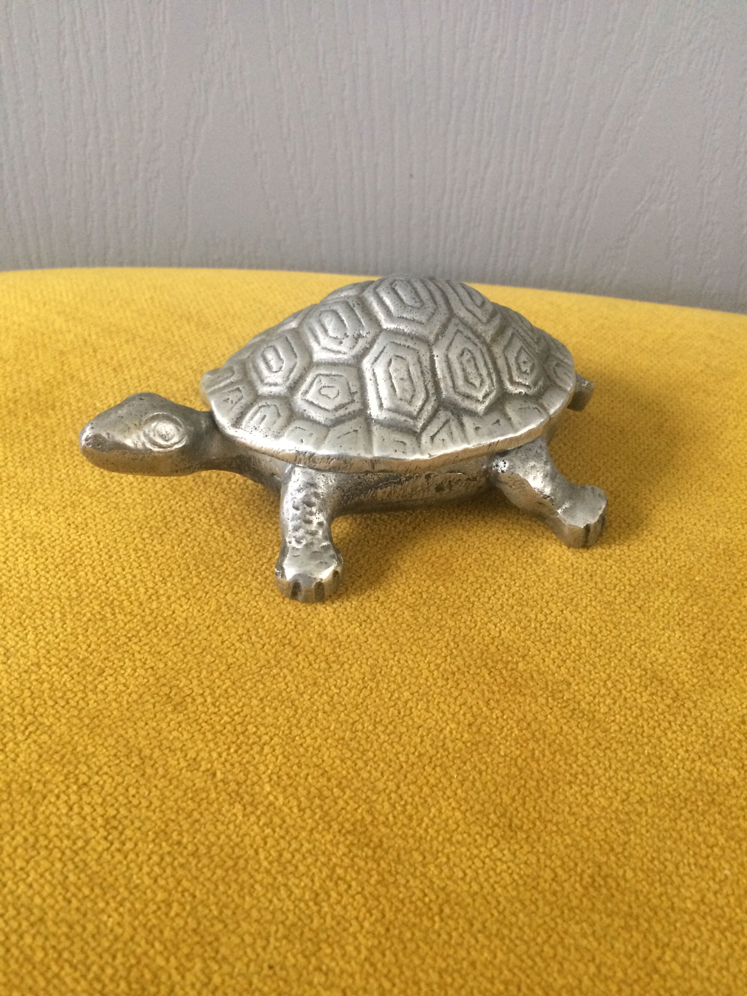 Vintage turtle shaped box