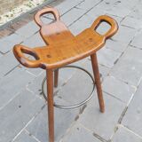 Brutalist tabouret, by Sergio Rodriguez, 70s