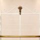 Baker's Shelf – Belle Époque Style – White Lacquered Iron and Brass
