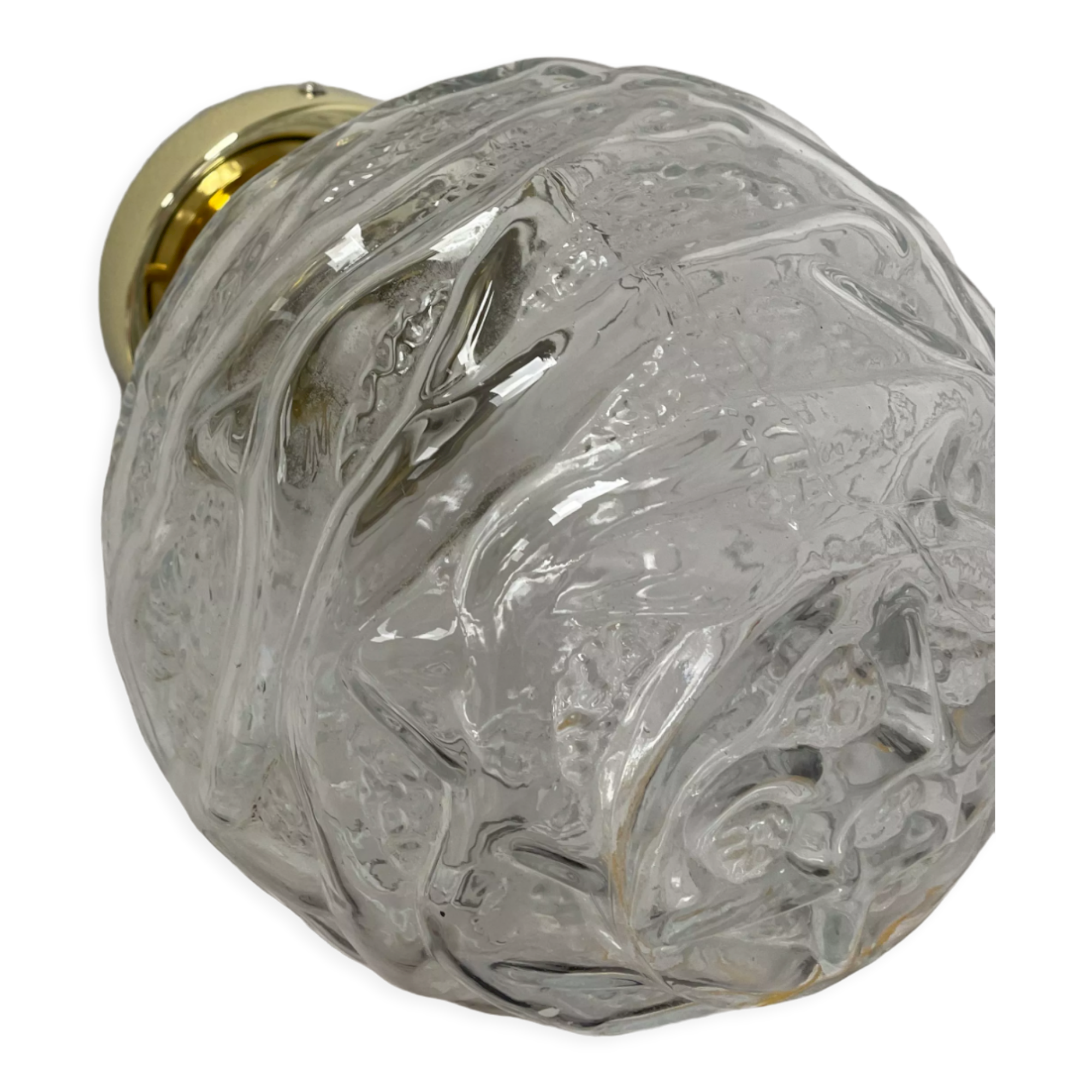 Vintage wall lamp Transparent globe