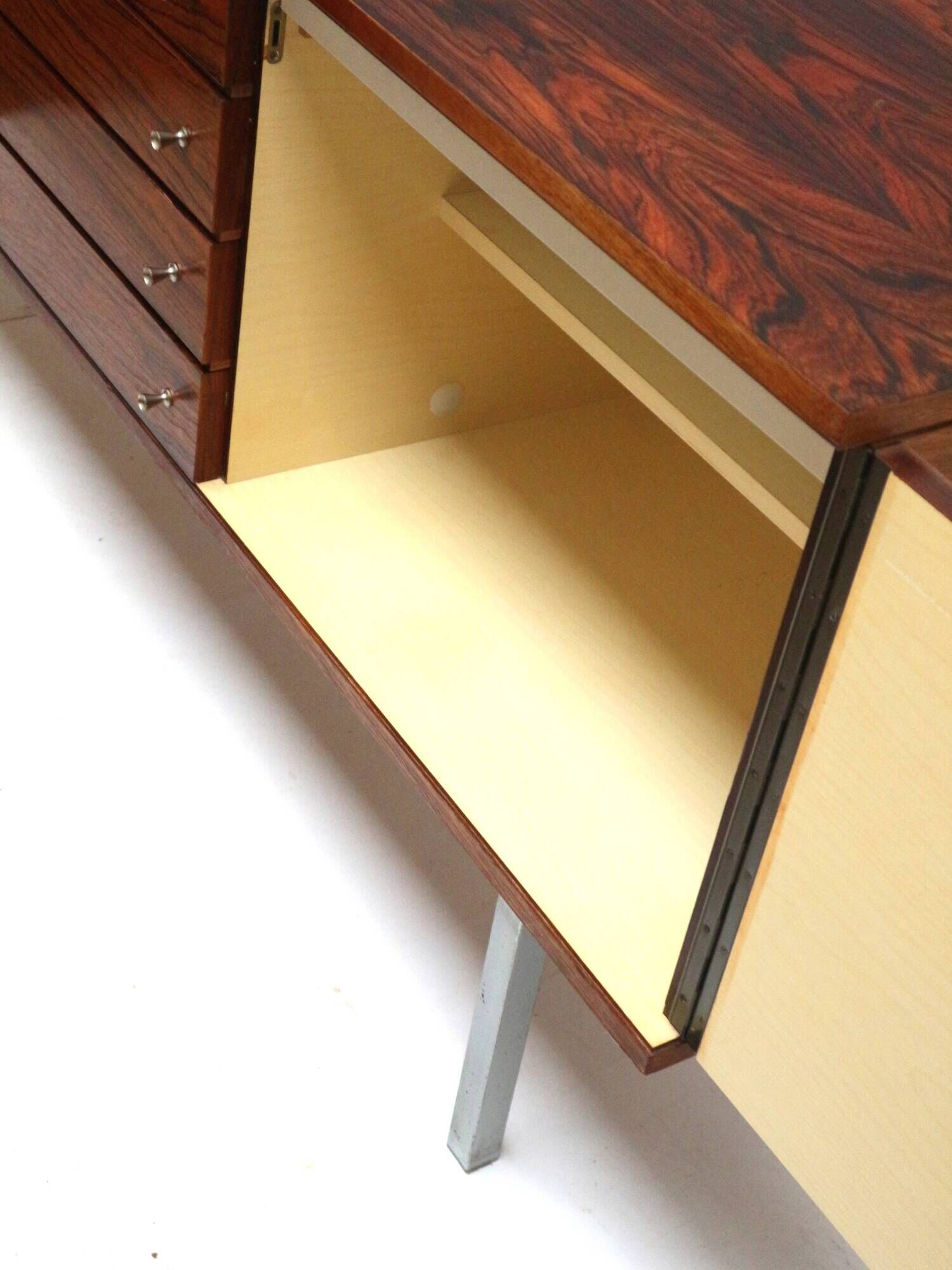 large vintage Brazilian rosewood sideboard from Bartels made in the 1960s
