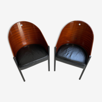 Duo de chaises Costes par Philippe Starck, édité par Aleph