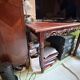 Belle Époque Desk — Carved openwork mahogany, baluster legs