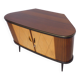Corner chest of drawers with sliding doors