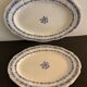 2 oval dishes serving in Gien 1900