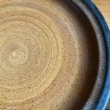 Série de 6 assiettes plates en grès vintage modèle Meylan