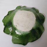 Ceramic empty pocket dish Cabbage leaf Signature to identify G