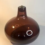 Plum glass lamp base