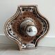Vintage Fat Lava ceramic Hustadt Leuchten wall lamp