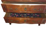 commode deux tiroirs regency teinte merisier XX  siècles