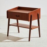 Restored teak nightstand