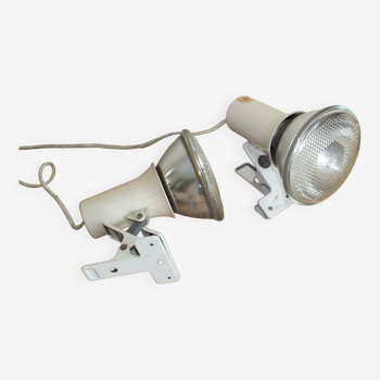 Duo of Lita clip-on spot lamps