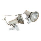 Duo of Lita clip-on spot lamps