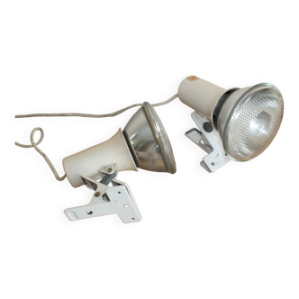 Duo of Lita clip-on spot lamps