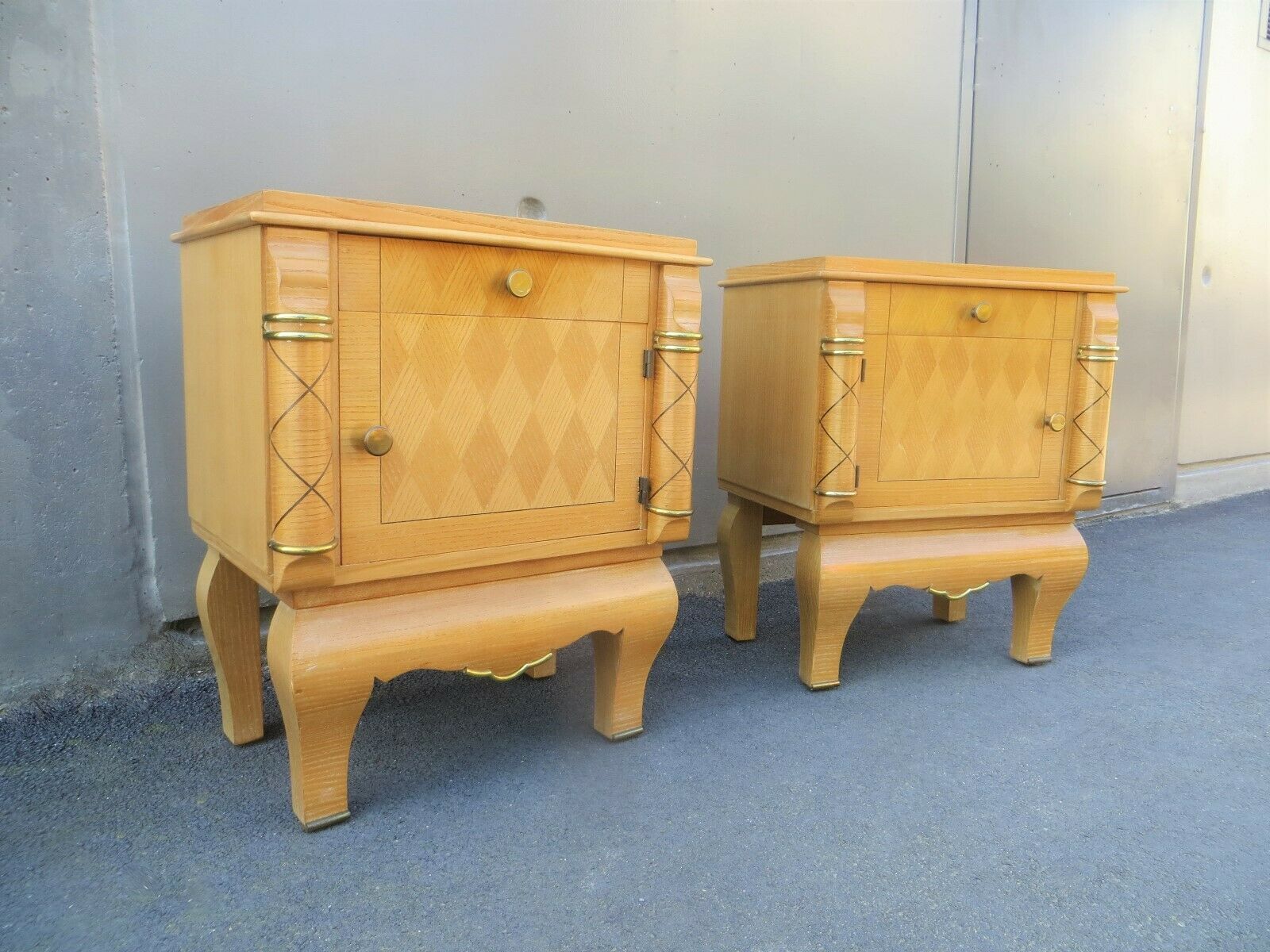 Pair of bedside tables years 40