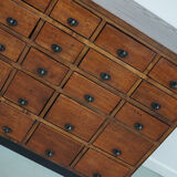 Vintage dutch oak jewelers / watchmakers cabinet, circa 1930