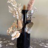 Black designer vase