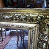 Golden mirror 107x80cm
