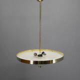 Lustre Bauhaus en laiton de Franta Anyz, 1930, restauré