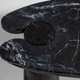 'Eros' console table in black marquina marble by Angelo Mangiarotti
