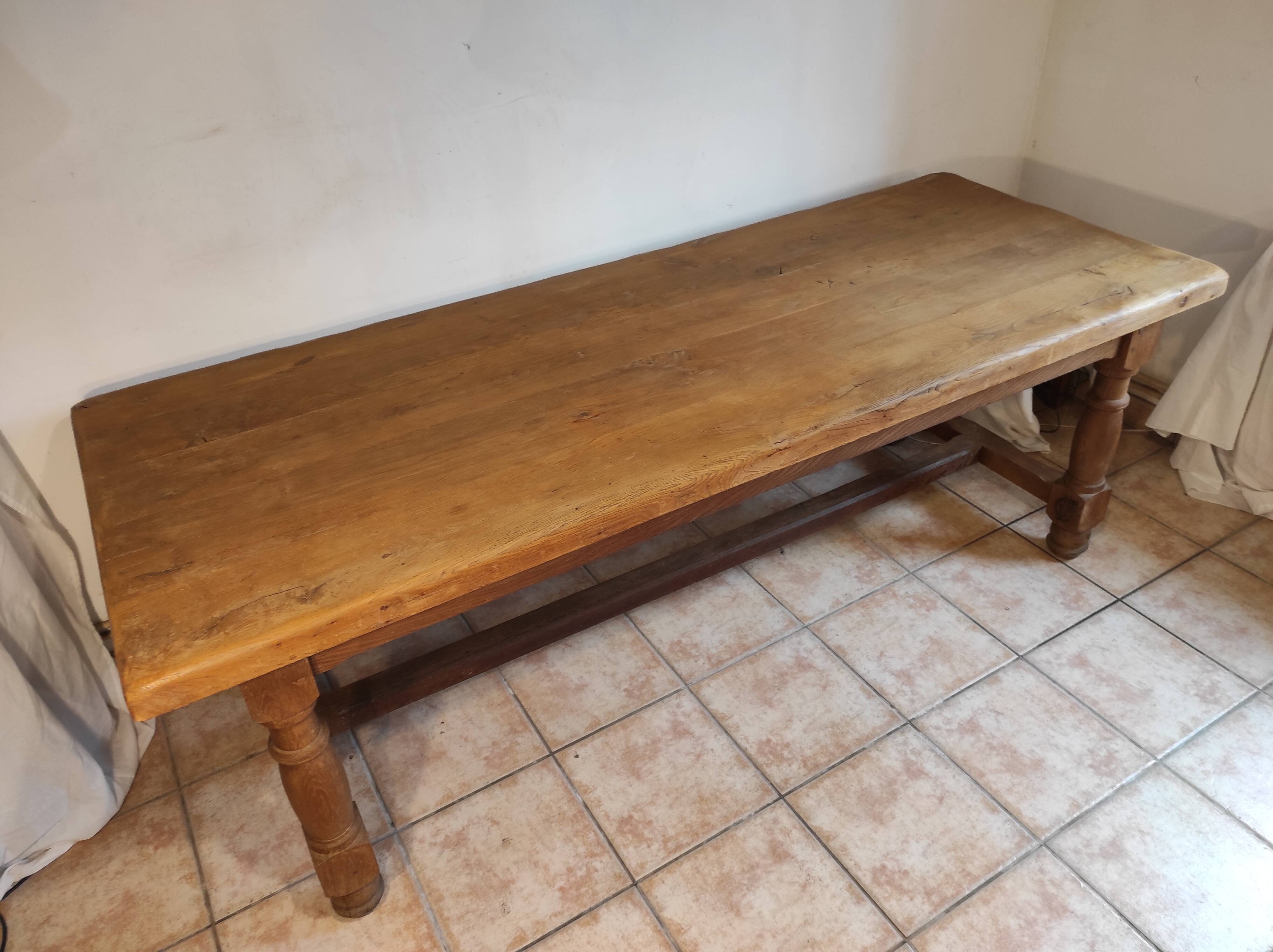 Oak farmhouse table
