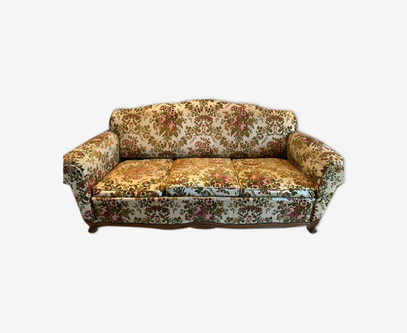 Vintage floral sofa 1950 | Selency