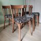 Black Baumann bistro chairs