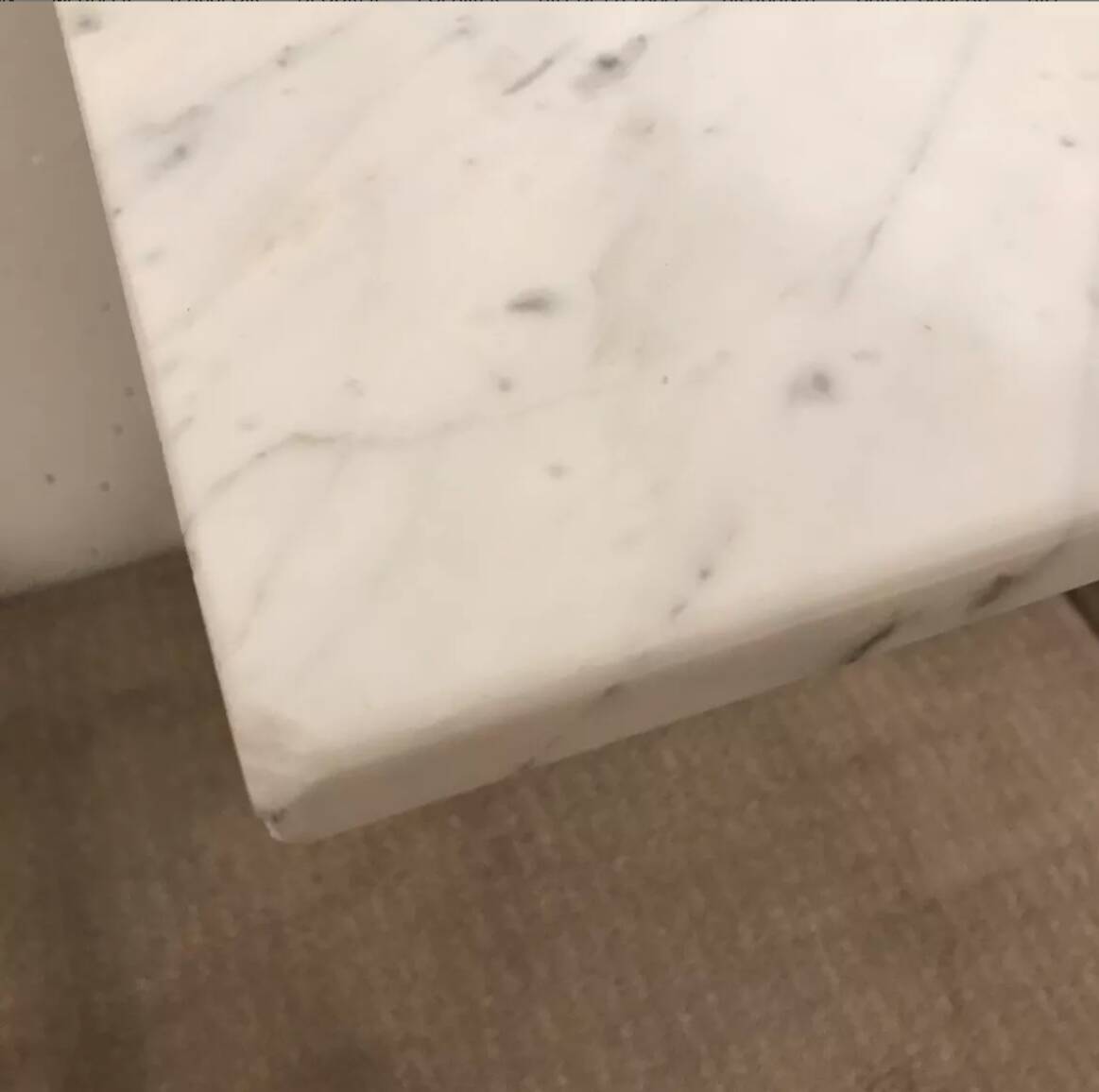 Marble and metal console, Hans Von Klier, Skipper, 1970