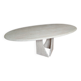 Dining table in genuine travertine from Roche Bobois.