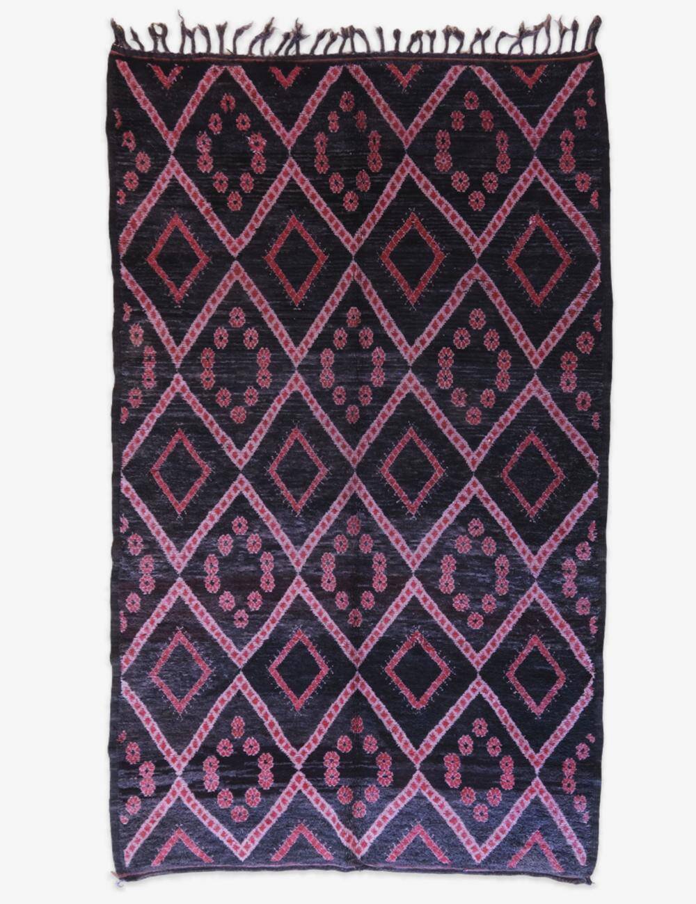 Tapis Noir Vintage de Collection - 346 x 200 cm
