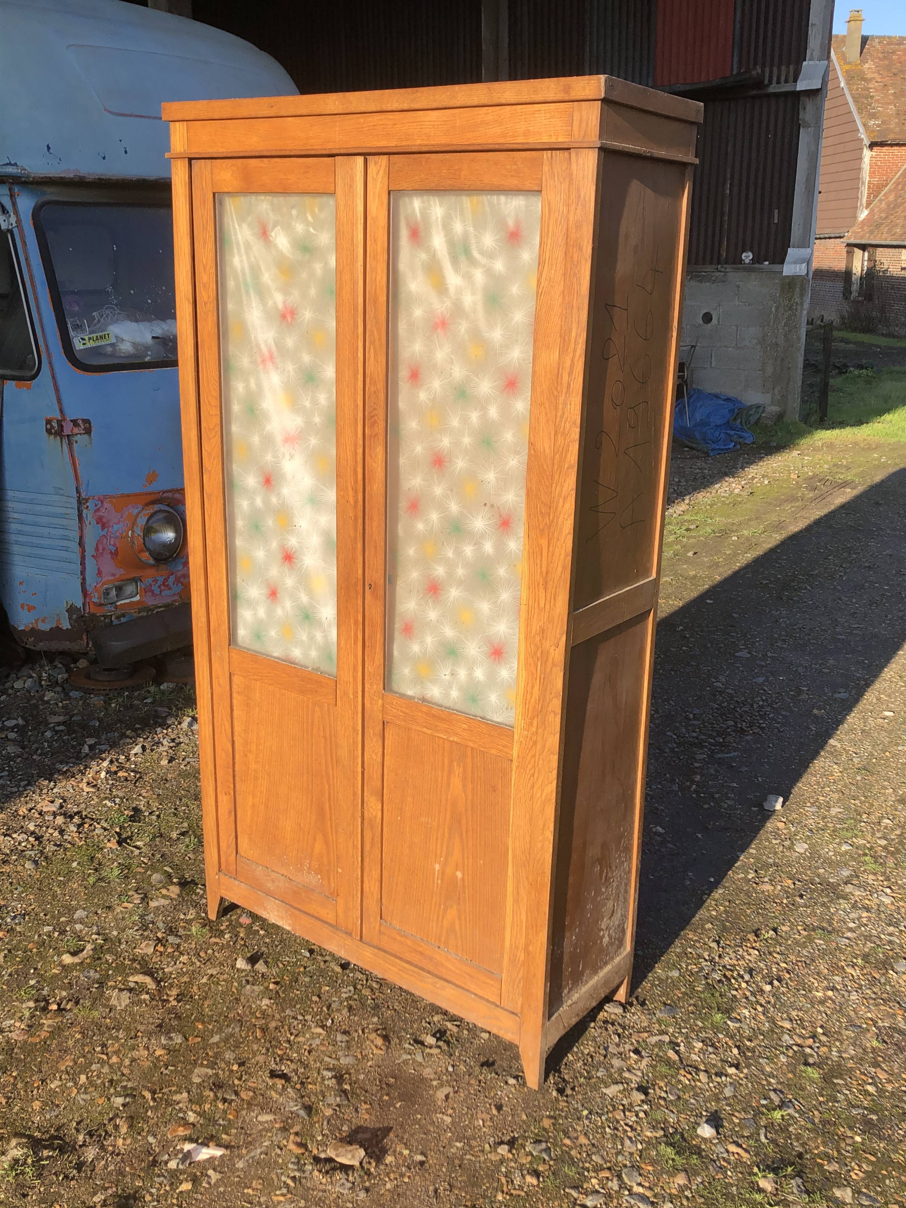 Glass-glazed Parisian wardrobe