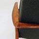 Modern living room chair deep olive green wool by M.Zielinski
