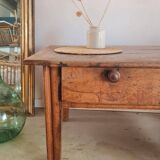 Table basse ancienne esprit table de ferme
