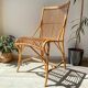 Chaise en rotin vintage 1970