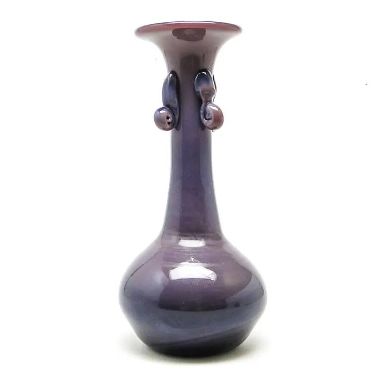 Modernism vase, glass, designed by J. Słuczan-Orkusz, Poland, 1970s